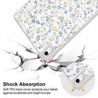 Tech-Protect SC Pen apvalks iPad 10.9" 2022 (10. gen.) / 11" 2025 (11. gen.) - margrietiņas ar lapām