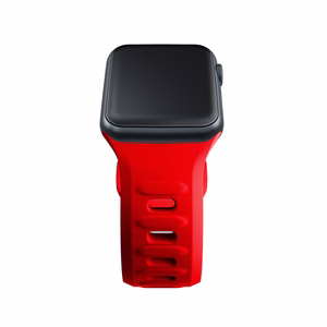 3mk silikona siksniņa Apple Watch, 38/40/41/42 mm, sarkans, mazais izmērs