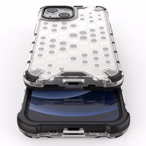 Honeycomb Case броневой чехол с TPU бампером для iPhone 13 mini синий