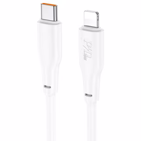 USB kabelis Hoco X93 60W USB-C uz USB-C 1.0m, balts
