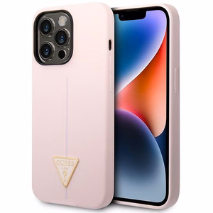 Guess Silikona Triangle iPhone 14 Pro 6.1 "apvalks - violets
