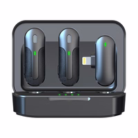 Devia mikrofons viedtālrunim Kintone Lightning bezvadu 2in1 melns