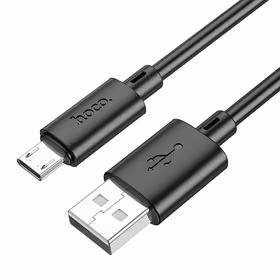 Kabelis USB A uz Micro USB Hoco 2,4A 1 m X88 melns