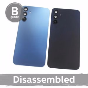 Aizmugurējais vāks saderīgs ar Samsung A155 A15 4G / Brave Black / ar objektīvu 100% original (9/10 disassembled)