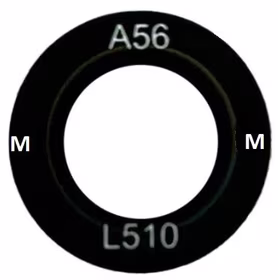 Samsung A566 A56 5G lens priekš camera Melns (lens Macro) 1pcs (service pack)