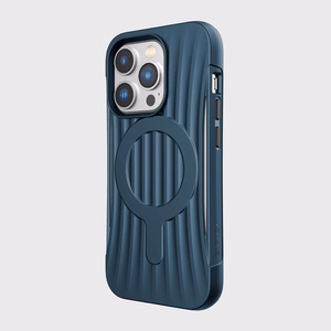 Raptic X-Doria Clutch viedtālruņa apvalks iPhone 14 Pro ar Magnētisko zilu aizmugurējo pārklājumu