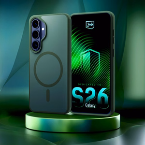 3mk Smoke MagCase zaļš – tālruņa vāciņš modelim Samsung Galaxy S26