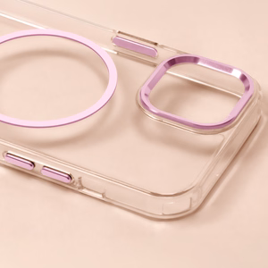 Clear Thin Mag case for iPhone 17 Air 6,6" pink