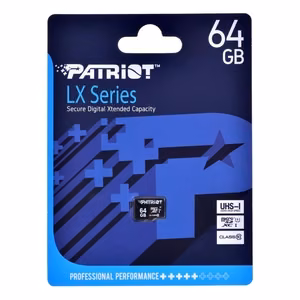 Patriot Memory PSF64GMDC10 atmiņas karte 64 GB MicroSDXC UHS-I Class 10