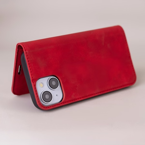 Smart Suede maciņš Honor 600 / Honor 600 Pro, sarkans