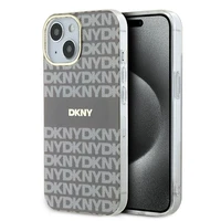 DKNY IML Mono un svītras Magnētiskais viedtālruņa apvalks iPhone 15 / 14 / 13 - bēša