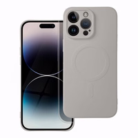 SILIKONA MAG COVER korpuss saderīgs ar MagSafe priekš SAMSUNG A37 pelēks titāna krāsas