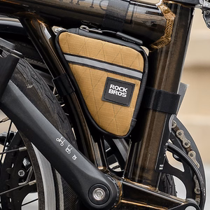 Rockbros trīsstūrveida velosipēda rāmja soma 0.25 l - brūna
