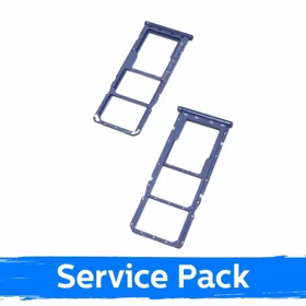 SIM Holder Saderīgs ar Samsung A750 A7 2018 SIM card holder Zils original (Service Pack)