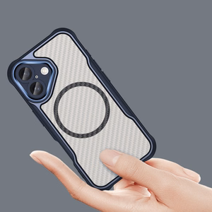 Leading Series MagSafe Silikoniskais apvalks iPhone 16 Plus - zils