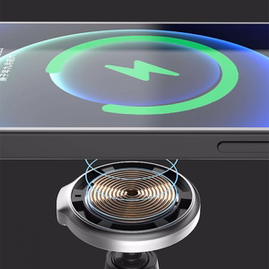 Automašīnas turētājs Dudao F13XS melns (15W / saderīgs ar Magsafe) (magnētisks / gaisa ventilatora reste)