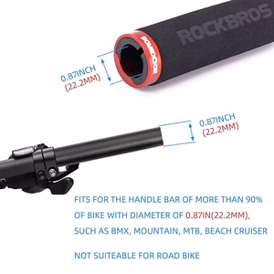 Rockbros BT1001BKRD putu velosipēda stūres rokturi - melni un sarkani