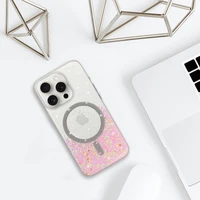 Tel Protect Moonlite magnētiskais viedtālruņa apvalks Iphone 17 Air rozā caurspīdīgs