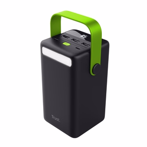 Trust Redoh XXL - 50 000 mAh portatīvais lādētājs (melns, zaļš)