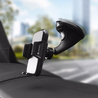 FORCELL F-GRIP Carbon HT1 auto turētājs priekšējā stikla / paneļa melns