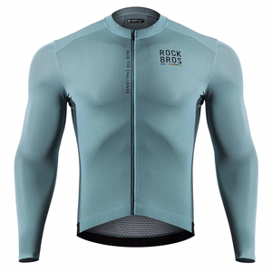 Rockbros 15120015017 ROAD TO SKY men's cycling jersey long sleeve M - gray-blue