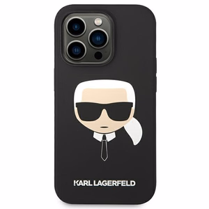 Karl Lagerfeld silikona Karl's Head maciņš iPhone 14 Pro Max melns
