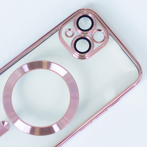 Color Chrome Mag maciņš for iPhone 17 Pro 6,3" rozā zelta open ring