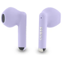 Guess Bluetooth austiņas GUTWSJ14ESGU TWS + dokstacija violetas/violetas drukāts klasiskais logotips