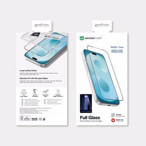 AmazingThing Radix +Care Full Glass rūdīts aizsargstikls ar uzstādīšanas rāmi modelim iPhone 18 Pro Max