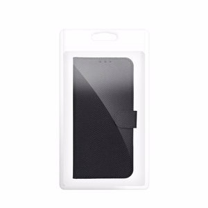 Atlokāmais 4Card RFID maciņš Xiaomi 17 ULTRA ar aizsardzību pret zādzībām, no tehniskā auduma, melns