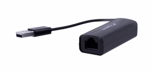 Lanberg NC-0100-01 kabelis / adapteris USB-A uz RJ-45 melns
