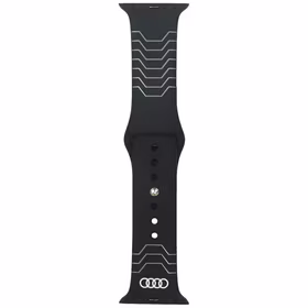 Siksniņa Audi Geometric Pattern Silicone Watch Strap priekš Apple Watch 40/41/42mm melns