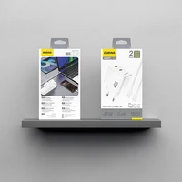 Dudao A28PCEU PD 45W GaN 2xUSB-C Wall Lādētājs with USB-C Kabelis - Balts