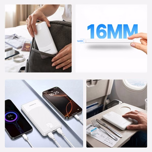 Wozinsky Wpower WPBBK-3 10000 mAh 10W ārējais akumulators, 2x USB-A 2A, balts