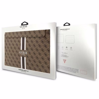 Guess 4G Printed Stripes apvalks 16" klēpjdatoram - brūns