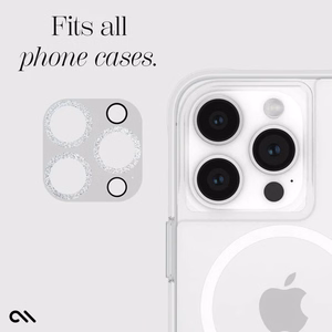 Case-Mate Sparkle Lens Protector kameru lēcu aizsargstikls ierīcei iPhone 15 Pro / 15 Pro Max, ar “Twinkle” rakstu