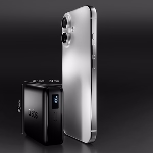 Внешний аккумулятор SBS HD 30 Вт 10000 мАч USB-C с ЖК-дисплеем — чёрный