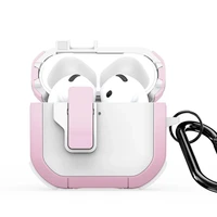 DUX DUCIS PECP - TPU+PC aizsargapvalks AirPods 4 balts rozā