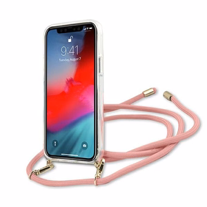 Guess GUHCP12SCRTVSPI iPhone 12 mini 5.4" rozā/rozā cietais apvalks Script Vintage