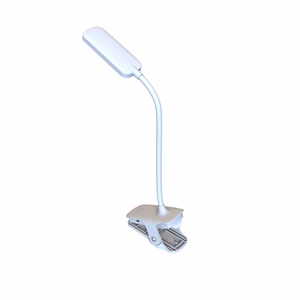Wozinsky VT-02 Mini LED lasīšanas lampa ar klipsi un 80 cm USB-C kabeli, balta