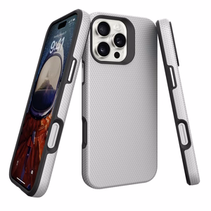 Perfectionists Trīsstūra mag koferis iPhone 12 Pro Max sudraba krāsā