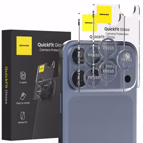 Spacecase Kameras stikls Quickfit Camera iPhone 17 Pro / 17 Pro Max zils