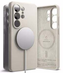 Ringke Silikona MagSafe Maciņš for Samsung Galaxy S26 Ultra - bēšs