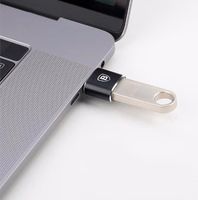 Baseus OTG adapteris mini USB – USB-C konvertētājs melns