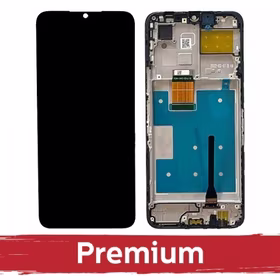 LCD displejs saderīgs ar Huawei Honor X8 (5G) 2022 melns ar rāmi OEM