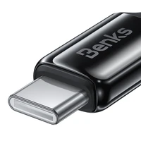 Benks kabelis D49 pīts - Type C uz Type C - PD 60W 3A 1,2 metri melns