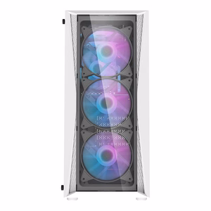 Darkflash DK352 Plus datora korpuss (melns un balts) + 4 ARGB ventilatories