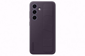 Samsung Standing Grip viedtālruņa apvalks Samsung Galaxy S24 tumši violets