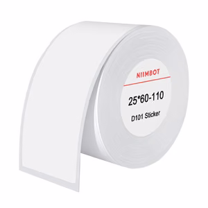 Niimbot thermal labels stickers 25x60 mm, 110 pcs (white)