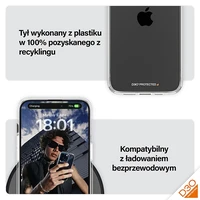 PanzerGlass cietais apvalks ar D3O un militārās klases sertifikātu iPhone 15 Pro Max - caurspīdīgs